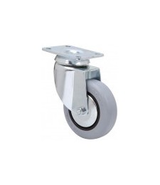 Rueda Giratoria Goma Gris 1-0180 | Herrajes HE