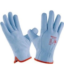 Guantes Piel Vacuno Gris Talla 10 | Herrajes HE