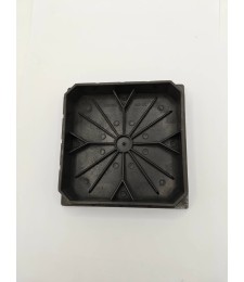 Contera Cuadrada 120x120mm Negra | Herrajes HE