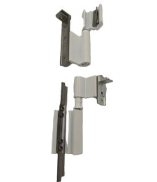 Kit Bisagras Oscilo GALICUBE Simétrica Blanco | Herrajes HE