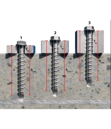 Anclaje Hormigón Avellanado 10x120 THA | Herrajes HE