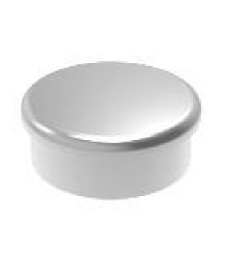 Tapa Tubo Tirador Apolo Redondo 40 Plata | Herrajes HE