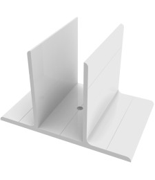 Soporte Pared 80mm Blanco | Herrajes HE