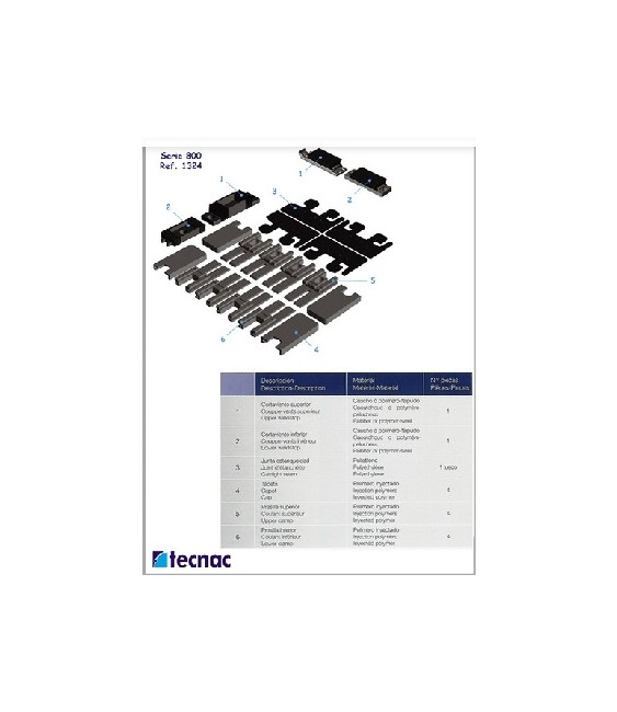 Kit Guiado Cortav. Caucho Ref.1324 | Herrajes HE