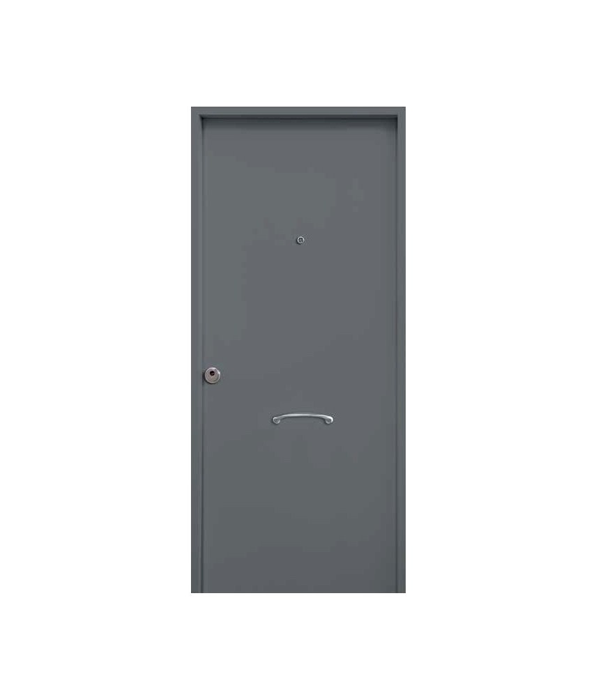 Puerta Nascor Lisa Hoja 80 3 Ptos Gris Dcha | Herrajes HE