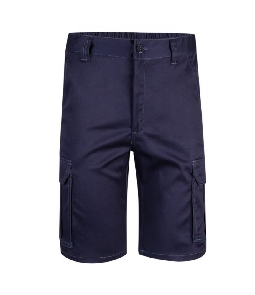 Bermuda Stretch Trabajo Azul Marino | Herrajes HE