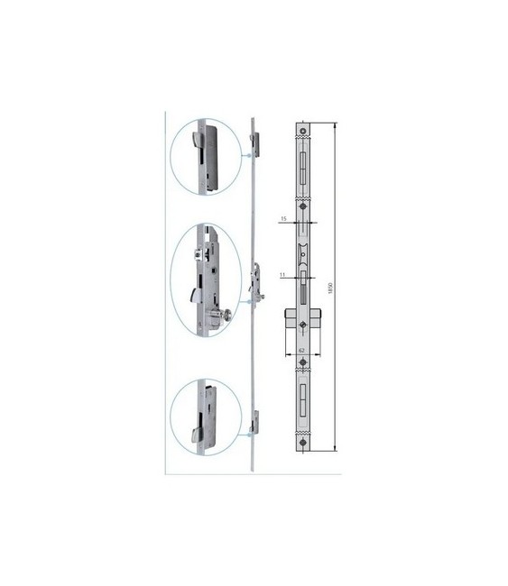 Cerradura CVL 296/33/6L para Puertas | Herrajes HE