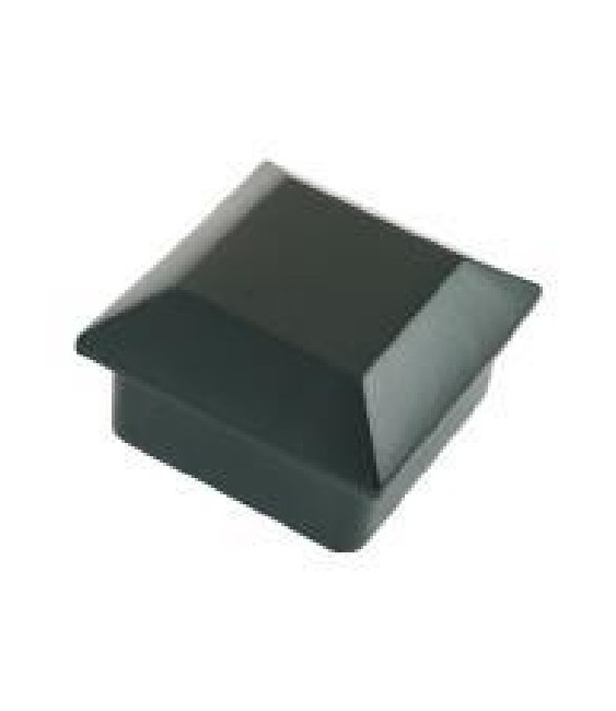 Remate Pirámide Plana 70x70 Negro | Herrajes HE