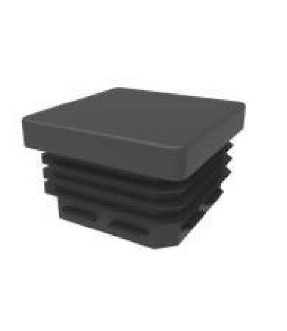 Contera Cuadrada 90x90mm Negra | Herrajes HE