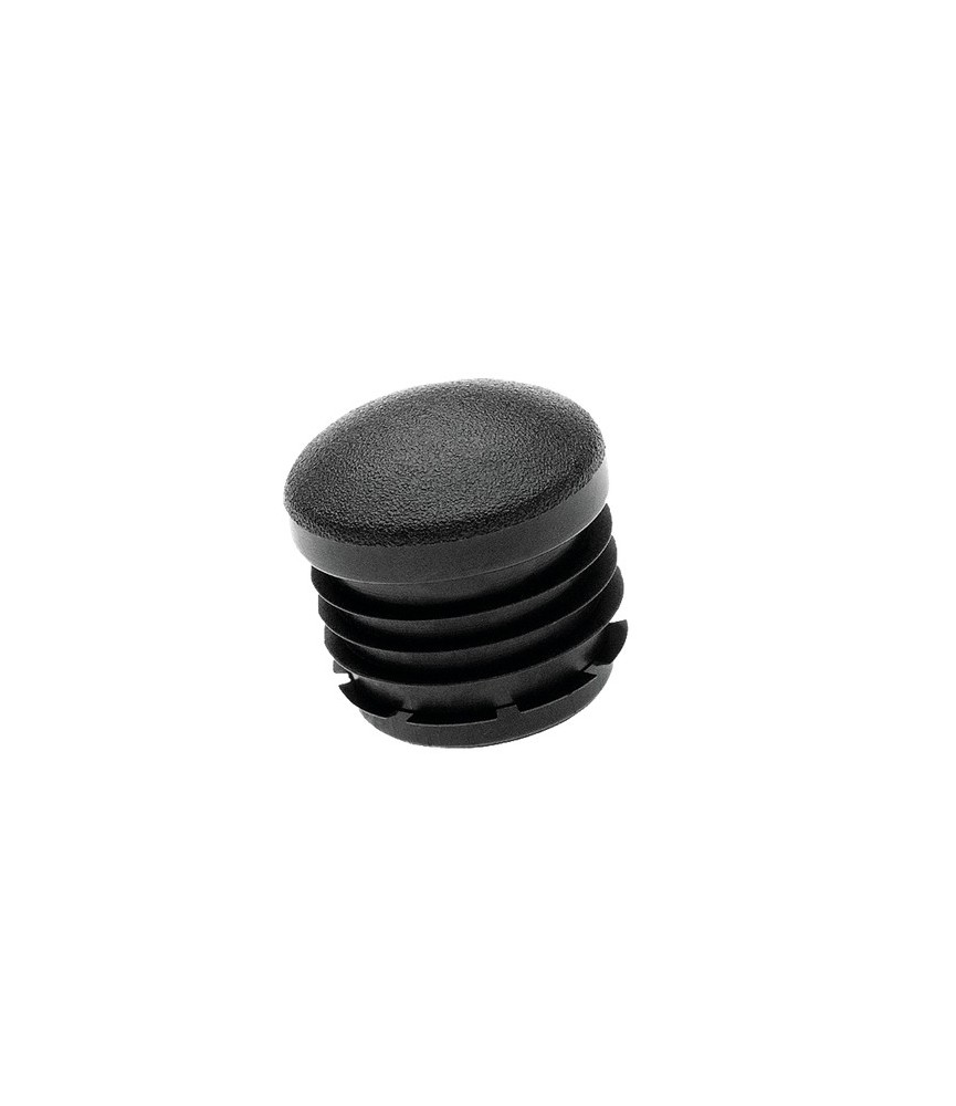 Contera Redonda 14mm Negra para Muebles | Herrajes HE