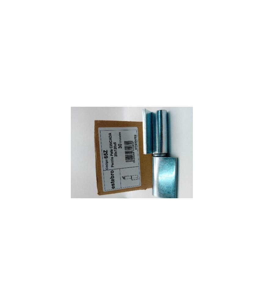 Pernio Pala 20x120x5 Cincado Ref-65Z | Herrajes HE