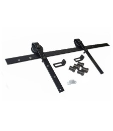 Kit Herraje Granero Corredera 2m 30x5 Negro | Herrajes HE