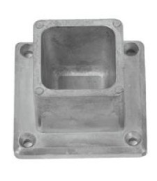 Base Aluminio 70x70 Blanco | Herrajes HE