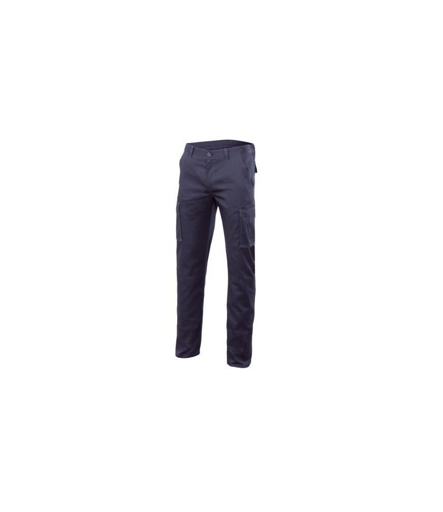 Pantalón Multibolsillo Stretch Azul Marino T-44 | Herrajes HE