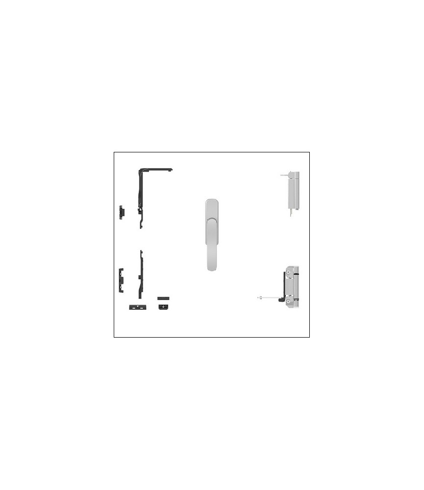 Kit Base Oscilo 1 Hoja Inox ESP3 Cremona Sirius | Herrajes HE
