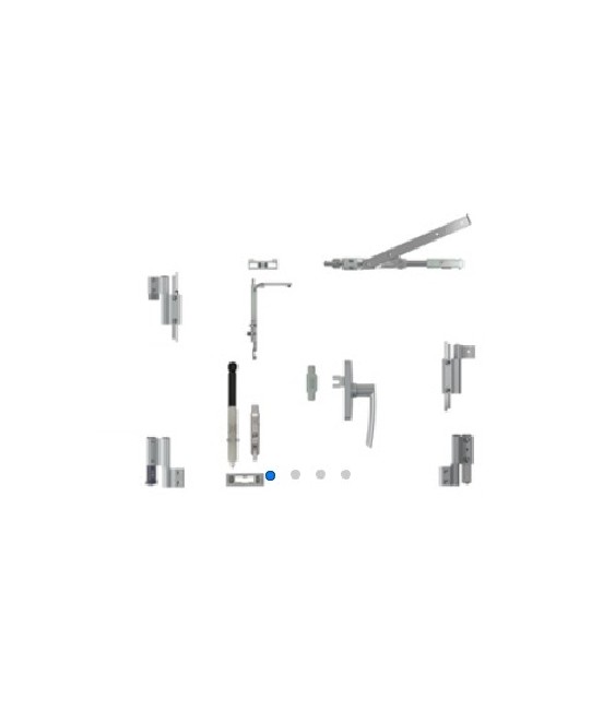 Kit Oscilobatiente Galicube 150 D/H GEA Plata | Herrajes HE