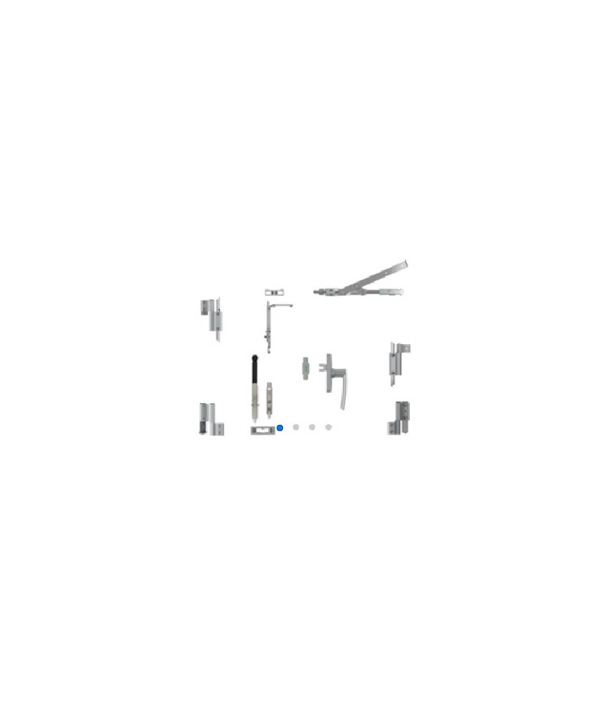 Kit Oscilobatiente Galicube 150 D/H Negro | Herrajes HE