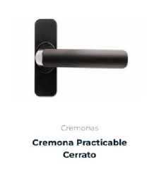 Cremona Cerrato Practicable Negra para Ventanas | Herrajes HE