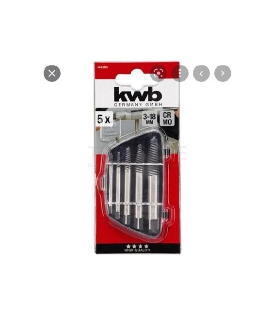 Juego Extractores Cónicos Cr-Mo para Tornillos | Herrajes HE