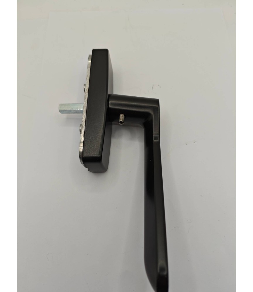 Manilla Acodada Altair Dcha Negra | Herrajes HE