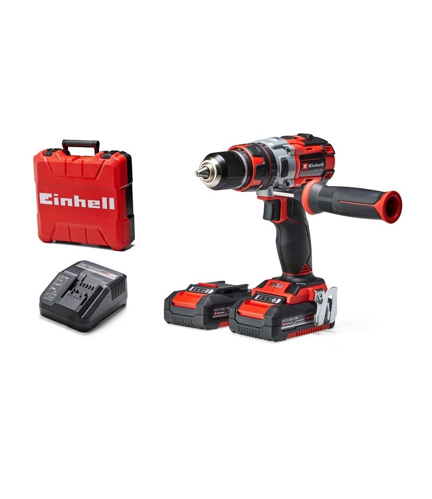 Einhell Taladro Percutor TE-CD 18 Li-i BL | Sin Cable | Herrajes HE