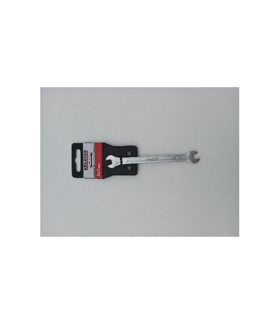 Llave Fija Dos Bocas Cromo KREATOR 6-7 | Herrajes HE