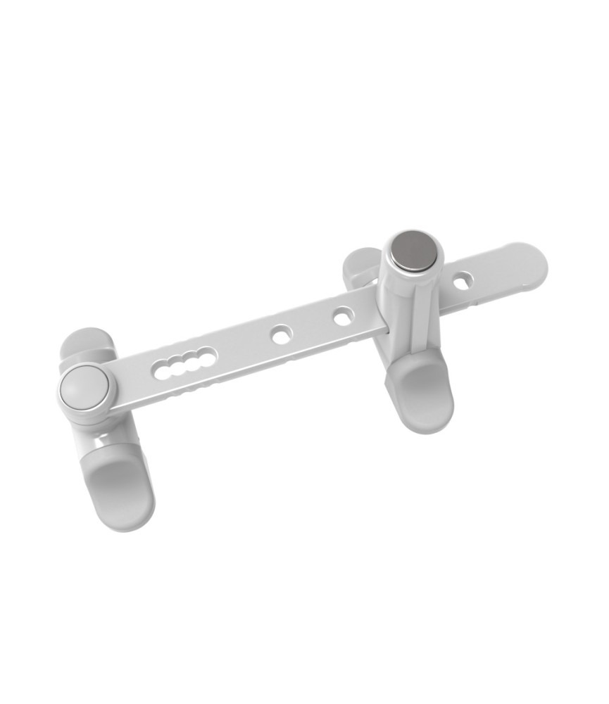 Retenedor Practicable Pulsador Blanco RTACP | Herrajes HE