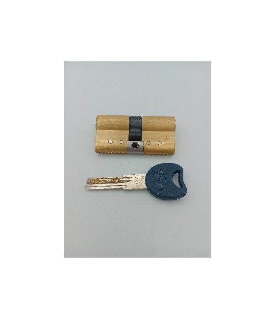 Cilindro Seguridad Latón Mate 70mm (35-35) | Herrajes HE