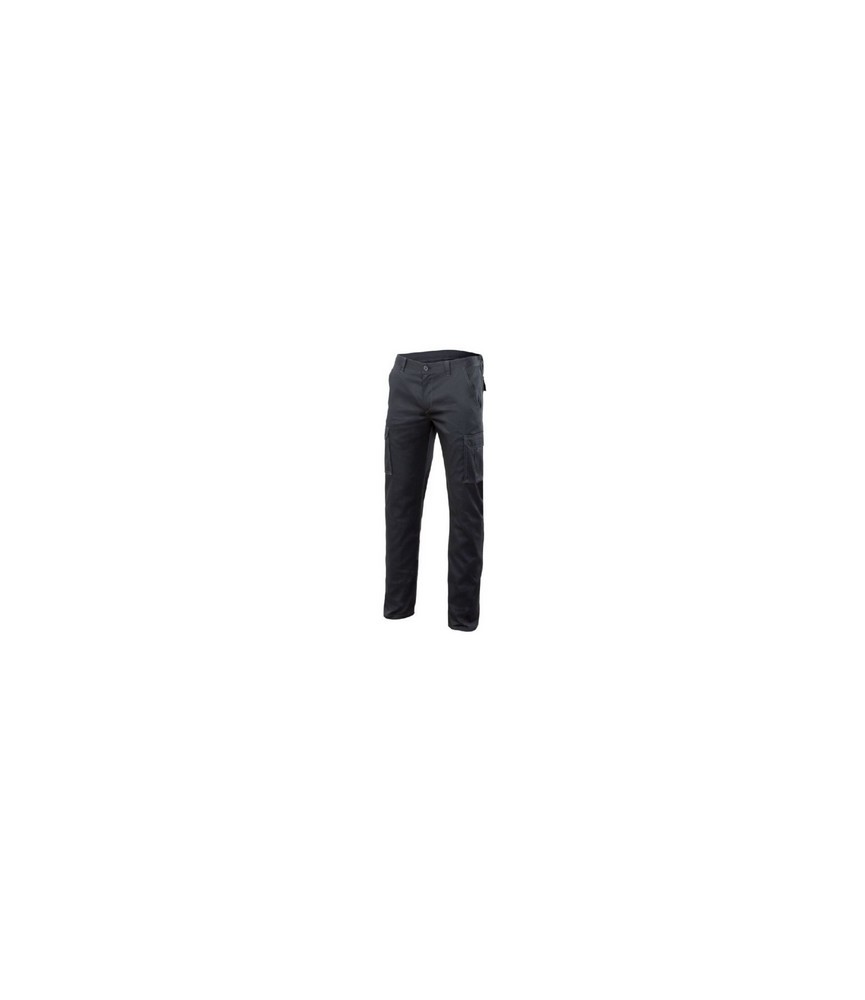 Pantalón Multibolsillo Stretch Negro T-44 | Herrajes HE