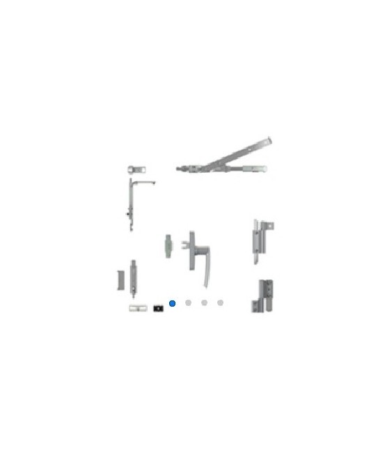 Kit Oscilobatiente Galicube 150 Compás Negro | Herrajes HE