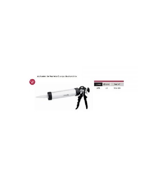 Pistola Aplicadora Mortero Aluminio 225mm | Herrajes HE