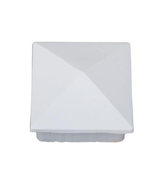 Remate Pirámide Aluminio 70x70 Blanco | Herrajes HE