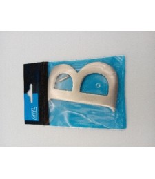 Letra B Metálica 10 cm Níquel Mate | Herrajes HE