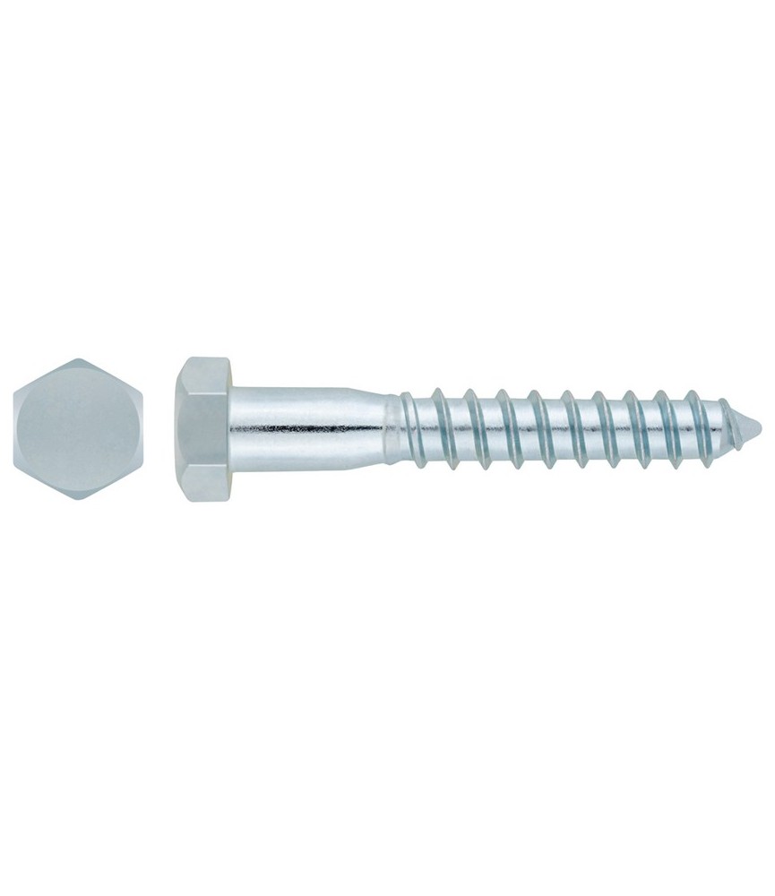 Tornillo Tirafondo Hex. DIN 571 10x60 | Herrajes HE