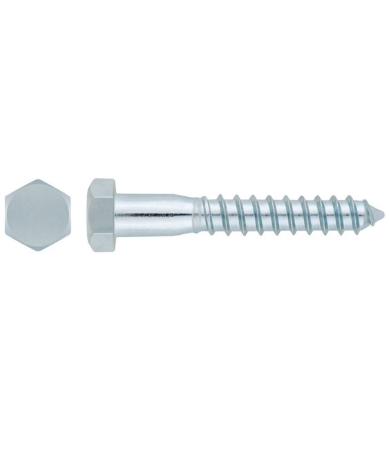 Tornillo Tirafondo Hex. DIN 571 10x60 | Herrajes HE