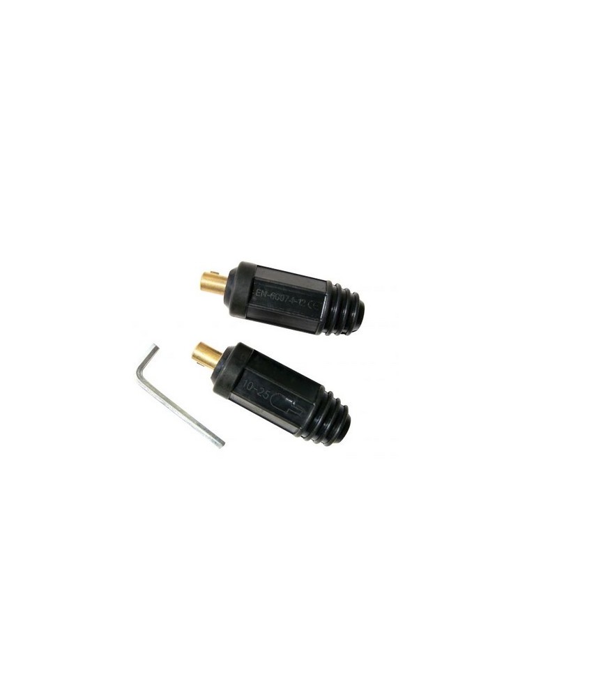 Conector Macho 25mm Blister 2 Uds | Herrajes HE