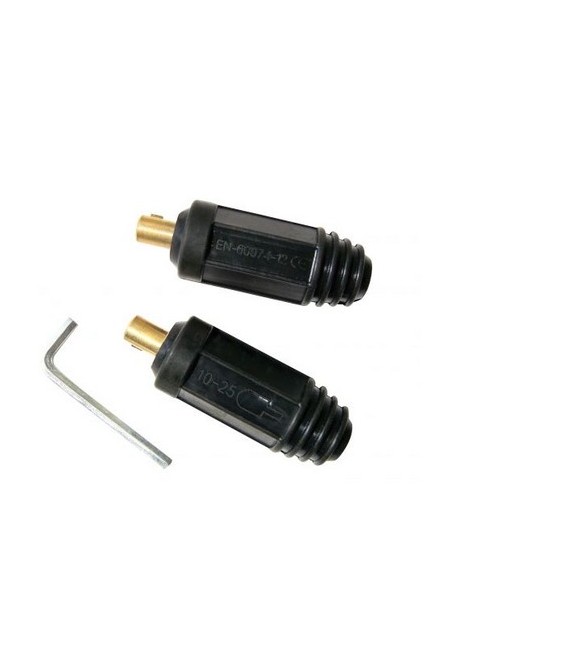 Conector Macho 25mm Blister 2 Uds | Herrajes HE