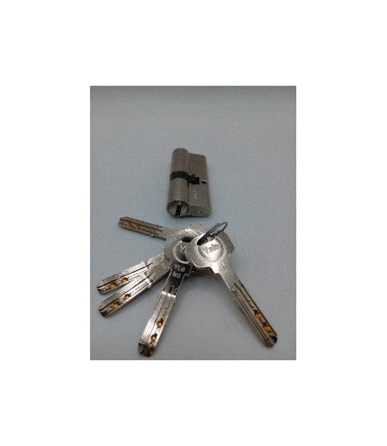 Bombillo Yale 30-40 Seguridad Níquel Leva Corta | Herrajes HE