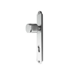 Pomo Aluminio Placa 85mm Negro | Herrajes HE