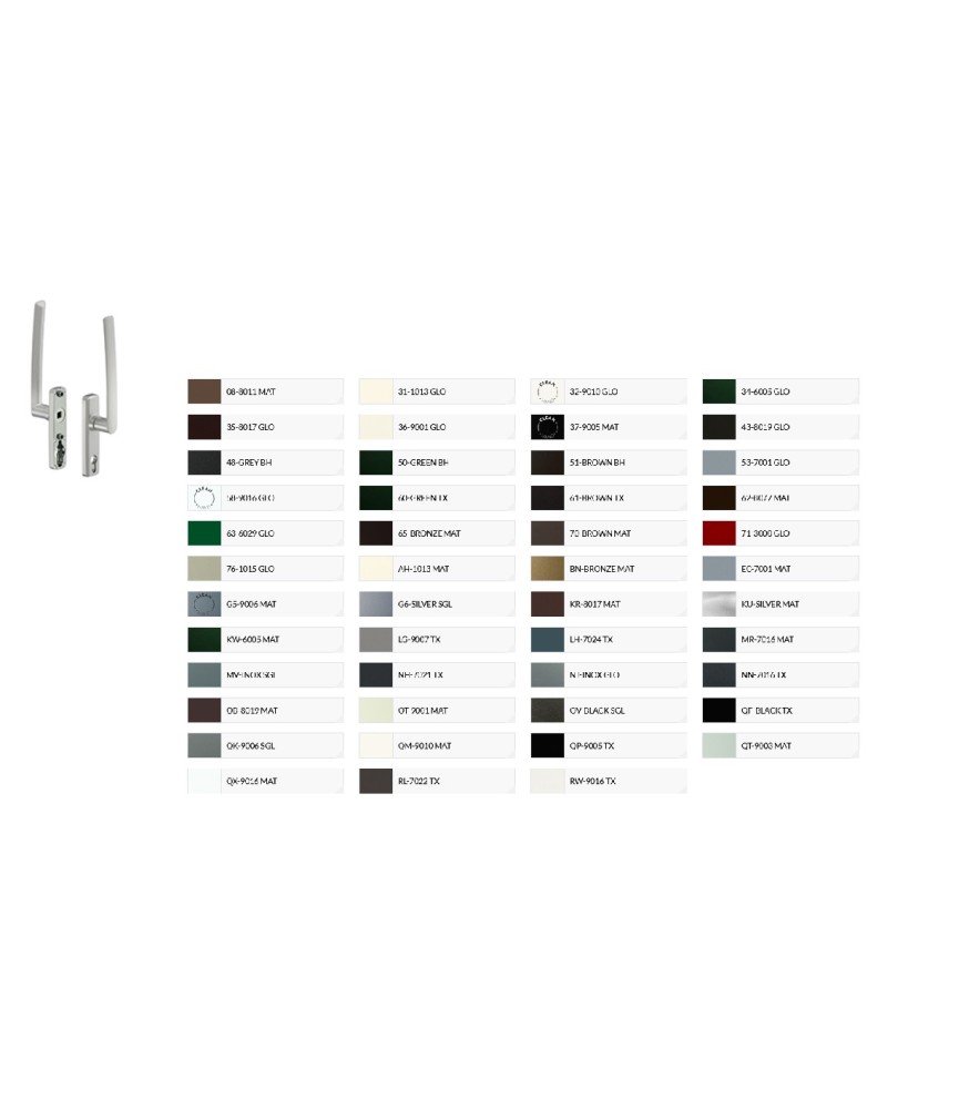 Manilla Doble Elevable Prisma Negra | Herrajes HE