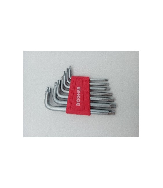 Juego Llaves Macho Torx 7 Pzas T10-T40 | Herrajes HE