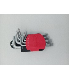 Juego Llaves Macho Torx 9 Pzas T10-T50 | Herrajes HE