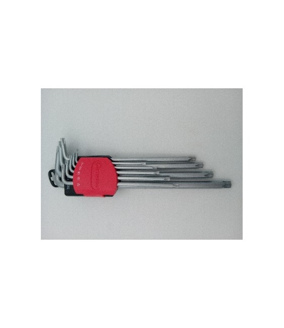 Juego Llaves Macho Torx XL 9 Pzas T10-T50 | Herrajes HE
