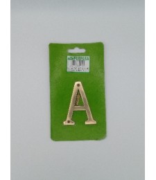 Letra A Latón 7,5 cm c/Torn | Herrajes HE