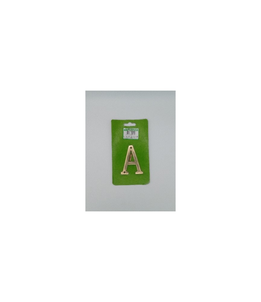 Letra A Latón 7,5 cm c/Torn | Herrajes HE