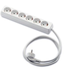 Base 6 Tomas c/Interruptor+Cable 1.5m | Herrajes HE