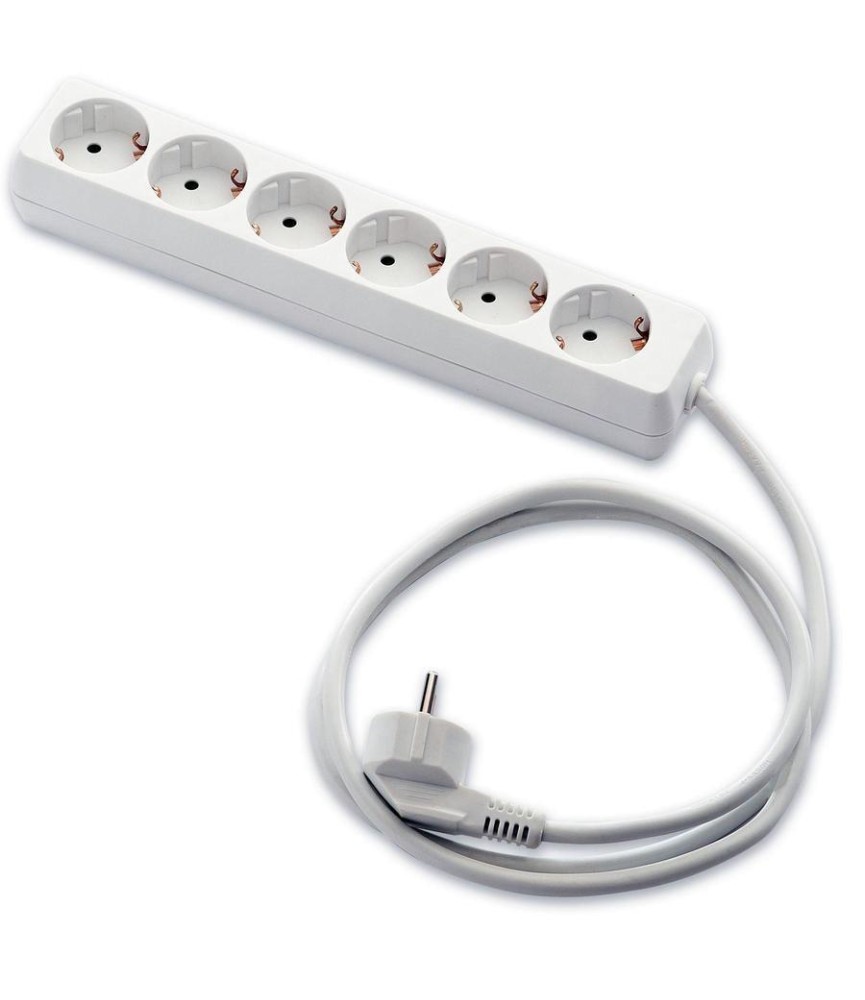 Base 6 Tomas c/Interruptor+Cable 1.5m | Herrajes HE