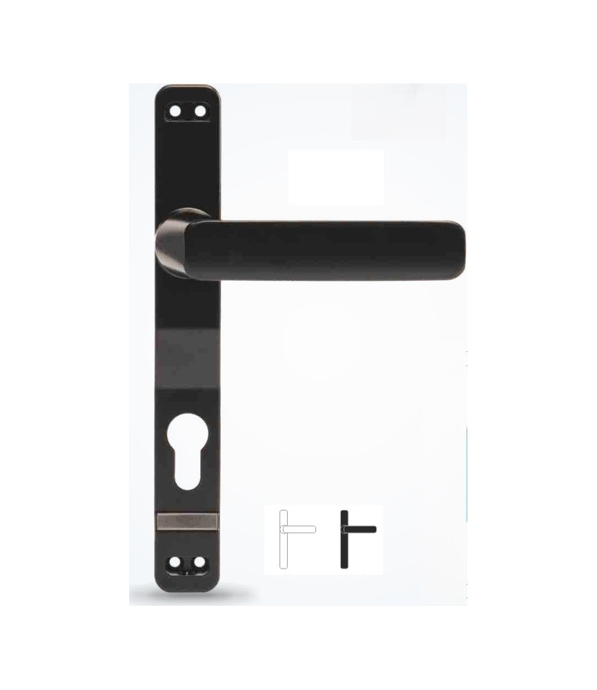 Manivela Placa Larga 85 Cerrato Blanca | Herrajes HE