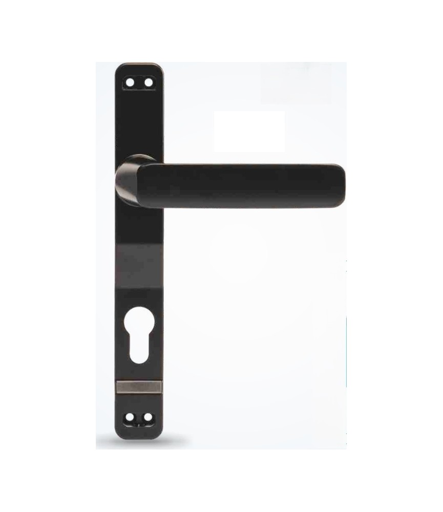Manivela Placa Larga Cerrato Negro | Herrajes HE