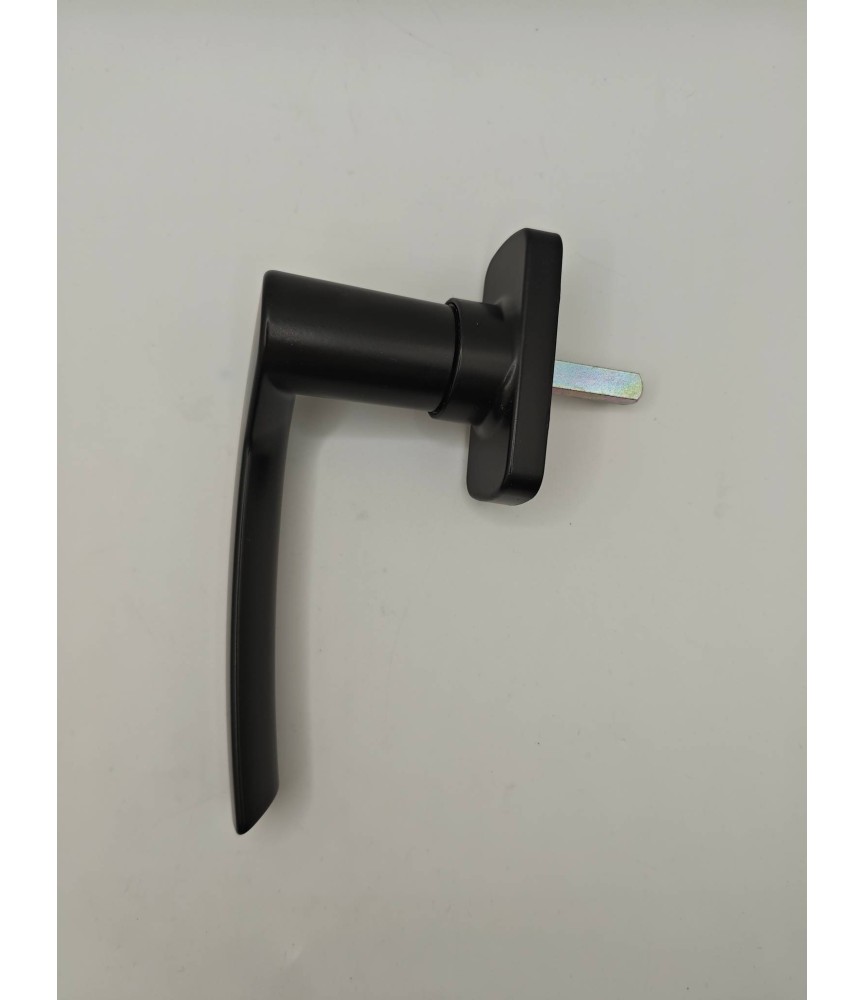 Manilla Eos Izquierda Int.43 L-23mm Negro | Herrajes HE